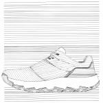 Synthetic Custom Women's Sneakers Breathable Mesh Ladies Walking Sneakers