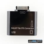 Portable 2in1 Samsung GALAXY TAB OTG Connection Kit With USB / Memory Card Port