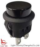 Taiwan Light Country Round Push Button Switch, LC210, Φ20, ON-OFF, Black, 10A