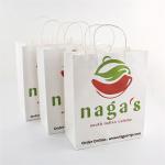BSCI Custom Logo Takeaway Paper Bags For Baking Milk Tea Coffee Packaging