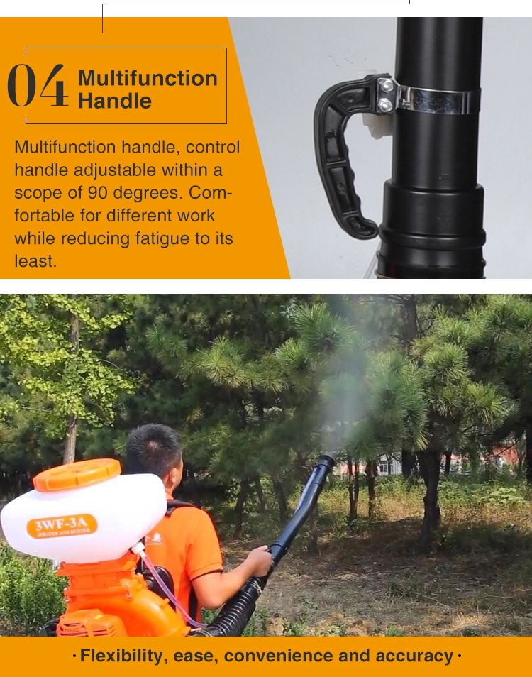 2 Stroke Gasoline Agricultural Pesticide Knapsack Mist Sprayer 41.5cc Infection Control