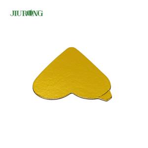 Quality Grey Paper Recyclable Heart Shaped Cake Board Gold ISO9001 approved wholesale
