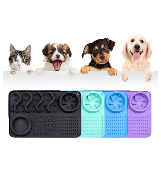 Slow Feeder Dog Lick Mat 304*204*42/430*288*42mm Cats Dogs Small Animals Custom