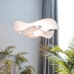 Nordic Cream Style Fabric Led Pendant Lights For Living Room Bedroom Bar Flower