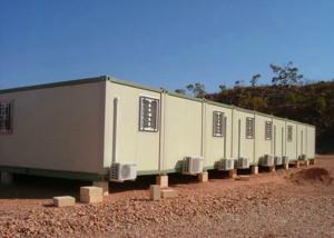China Temporary Storage Container Houses Steel Tube Cross Member With Air - Conditioning on sale
