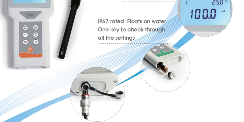 High Precision PH Sensor Handheld Portable Dissolved Oxygen Meter for Aquaculture