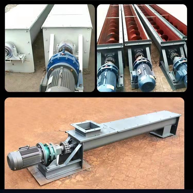 Food Beverage OEM Custom Screw Auger Conveyor Linear Vibrating Powder Feeder Conveyor