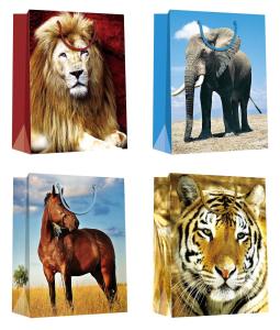 Quality Different animal patterns design everyday eco-friendly high quality Paper Gift Bags wholesale
