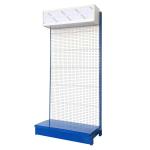 Factory Custom Size Color green super market display racks sided steel modern