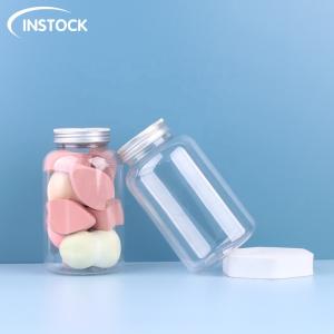 Quality Eco Friendly 500ml Empty Food Plastic Jar With Aluminum Lid And PET Cap wholesale