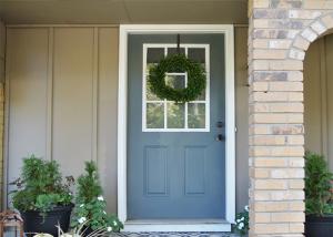 Quality Single Leaf Solid Wood Doors , Solid Oak Glass Doors For Villa / Apartment wholesale