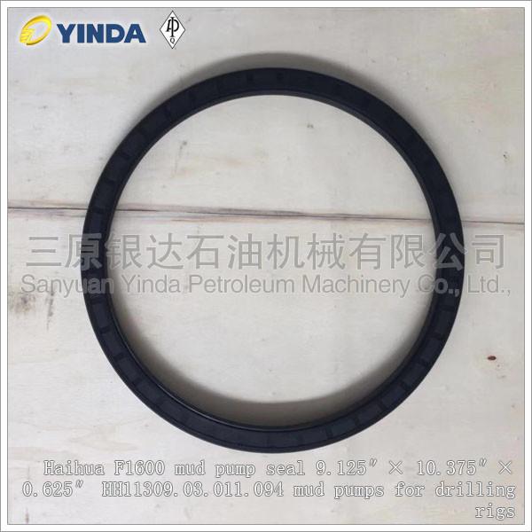 Rubber Mud Pump Seal Parts 9.125″× 10.375″× 0.625″ HH11309.03.011.094 Haihua