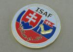 Rope Edge Personalized Coins Zinc Alloy Die Casting Enamel Gold