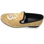 Custom Mens Velvet Loafers Slip On Mens Velvet Dress Slippers For Athletic /