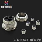 Multiple Entry Silicone Waterproof Cable Gland Electroplate Surface M63