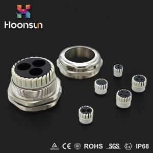 Quality Multiple Entry Silicone Waterproof Cable Gland Electroplate Surface M63 wholesale