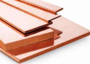 Quality T2 Round Rod 16mm Copper Square Bar , Polished C12000 Bending Copper Flat Bar wholesale