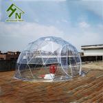 Small Outdoor Transparent Geodesic Dome Tent 6.5m Height For Festivals