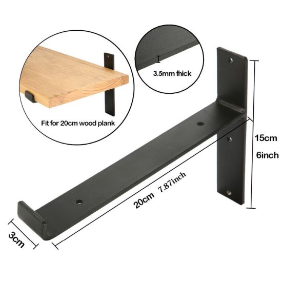 Customized Design Floating Shelf Hidden Metal Bracket for Space-Saving Solutions
