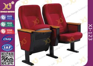 Quality Audience Solid Rubber Wood Armrest Conference Room Seating Sound Absorption Big Leg wholesale