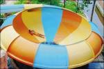 Water Play Amusement Super Space Bowl Slide For Aqua Park 1 Year Warranty