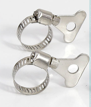 Instock Stainless Steel Butterfly Handle Hose Clamp for Pipe Clamps Type and Customized Support Metric Measurement System