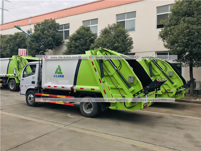 6cbm Compactor Garbage Truck Rear Load Compression Waste Treatment Truck