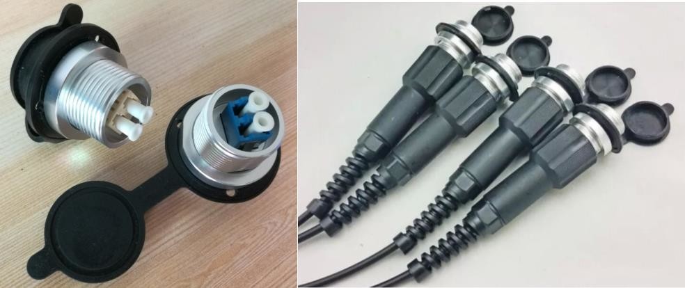 PDLC Fiber Optic Cable Connector IP67 Waterproof Cover