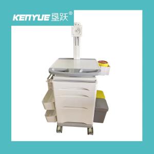Quality White Medical Mobile Information Nursing Cart With Brake Caster wholesale