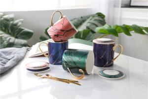 Quality Sustainable Colourful Enamel 24oz Thin Porcelain Latte Mugs wholesale