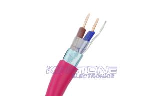 Quality FRLS 2 Core Shielded 0.75mm2 Fire Resistant Cable Low Smoke PVC Jacket wholesale