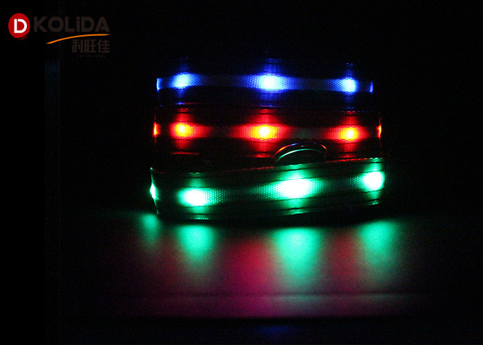 Night Safety Glow Flashing Pet Polyster USB Rechargeable LED Dog Collar