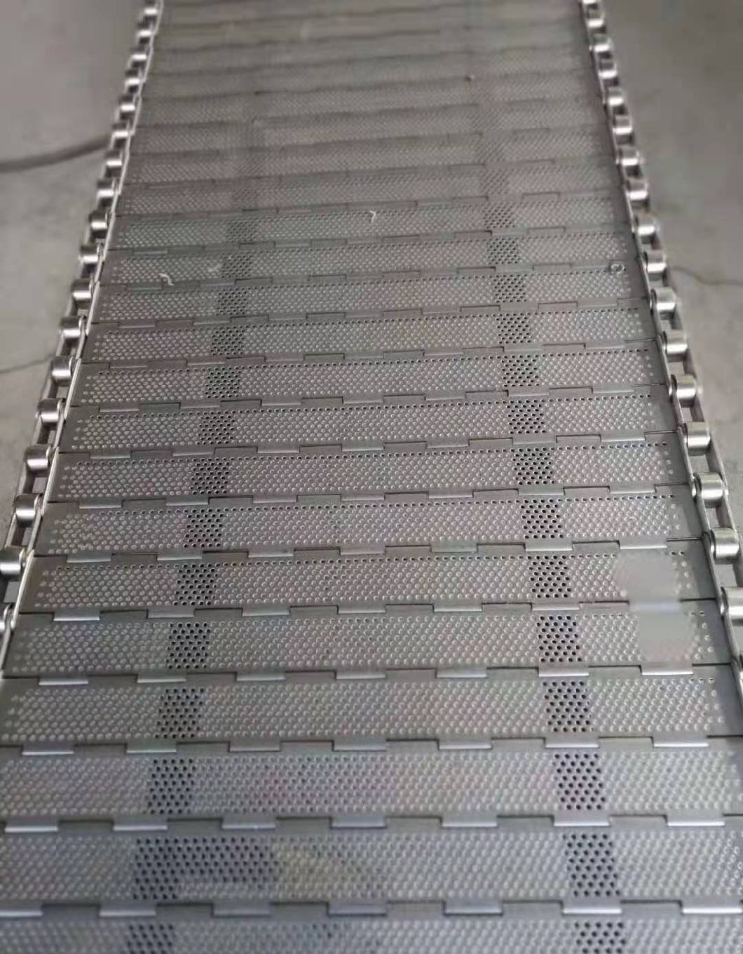 Heavy Duty Stainless Steel Plate Link Conveyor Belt for Food Machinery