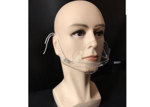 Quality Transparent Catering Mouth Shield Guard Reusable Floral Shaped Nose Clip Cover wholesale