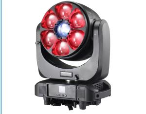 Quality 6pcsx15W 4 LED Stage DJ Moving Head Light Big Bee Eyes Zoom Wash Laser Light Stage Set wholesale