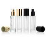 Square 30ml Liquid Foundation Bottles Cosmetic Glass Containers