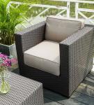 Aluminum Frame Outdoor Furniture L shaped Garden Sofa Set PE Rattan Furniture