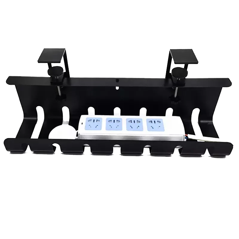 Non-folding Rack Under Desk Cable Organizer Super Sturdy Desk Cable Management Tray