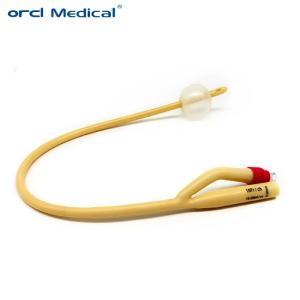 Quality 100% Latex Three Way Urinary Catheter , Silicone Coated Foley Catheter wholesale