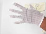 Non Slip Striped Dotted 0.1s Static Decay ESD Gloves