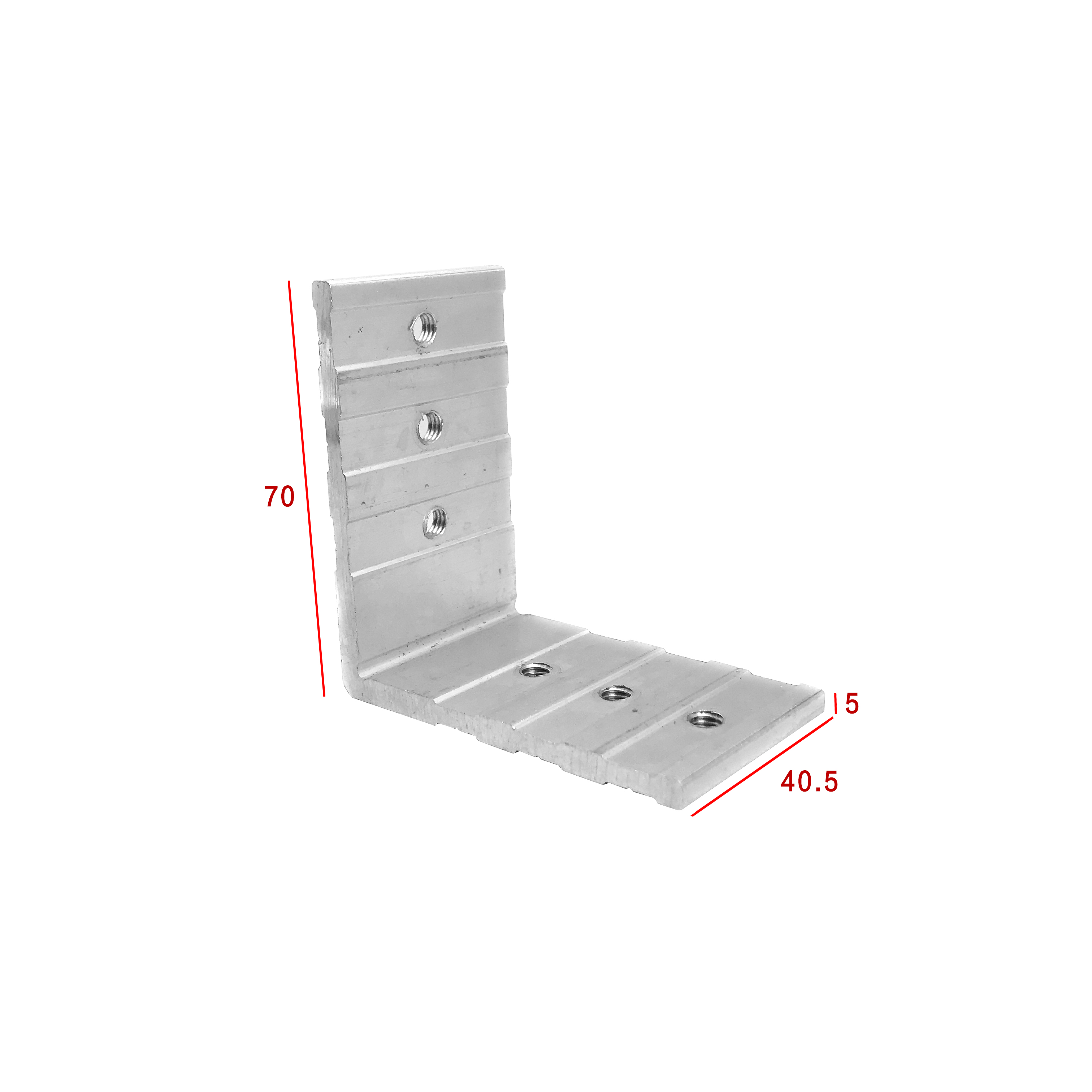 Narrow 6063-T5 Aluminum Corner Joint Durable Solid For Slim Glass Doors