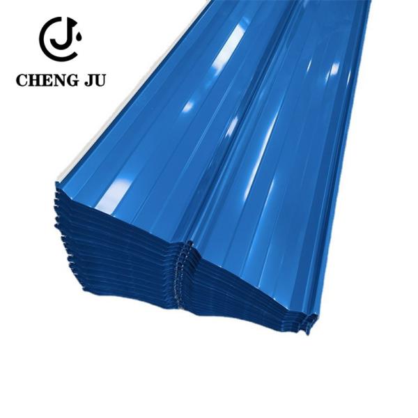 Corrugated Steel Roofing Sheets Sky Blue Color Coated Metal Galvanized Roof Tile