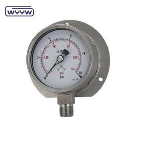 Quality Hydraulic equipment Back Pressure Gauge Stainless Steel 60mm wholesale
