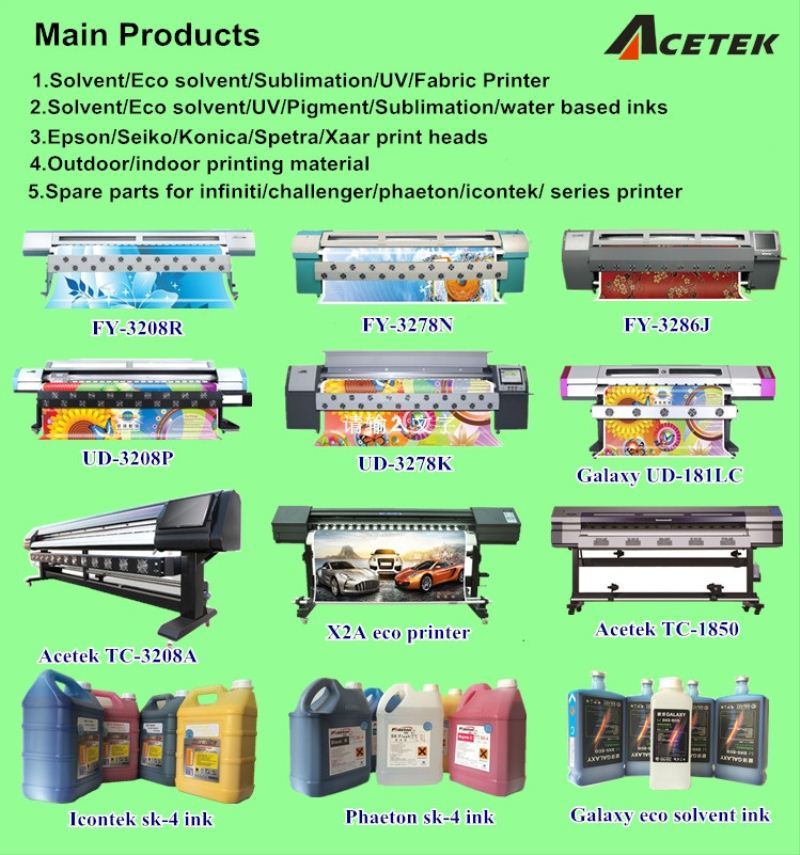 Infiniti FY-3278N 3.2 M Eco Solvent Printer With 8pcs SPT 510/50PL