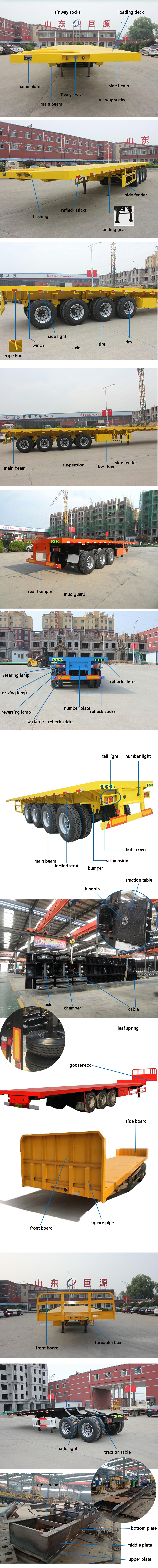 Wood/Log Loading Semi-Trailer Semi-Trailer for Timber Transport Truck Trailer