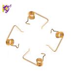 Small High Torque Gold Zinc Plating Carbon Steel Torsional Springs
