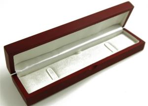 Quality PU Leather Covered Wooden Jewelry Box Rectangle Environmentally Friendly wholesale