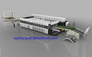 Quality Flexo Printing Machine For Carton Slotting Die Cutting Stacking Save Labor wholesale