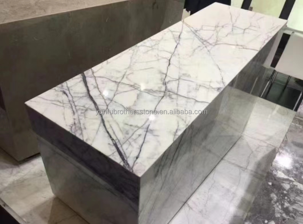 Polished Fragrant Snow Plum Stone Marble Bathtub Cut-to-Size for Living Room Hotel