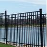 Buy cheap Crimped Spear Top Wrought Iron Fence Tubular Fencing 1.8m High X 2.4m Long from wholesalers